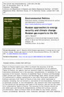 Research paper thumbnail of Russian Approaches to Energy Security and Climate Change (FULL ARTICLE FOR FREE - OPEN ACCESS VIA THE LINK BELOW)