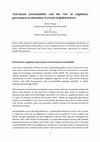 Research paper thumbnail of Test-based accountability and the rise of regulatory governance in education: A review of global drivers