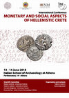 Research paper thumbnail of Convegno Internazionale - Monetary and Social Aspects of Hellenistic Crete (SAIA, June 2018)