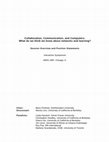 Research paper thumbnail of Collaboration, communication, and computers: What do we think we know about networks and learning