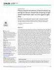 Research paper thumbnail of Physics-based simulations of aerial attacks by peregrine falcons reveal that stooping at high speed maximizes catch success against agile prey