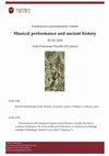 Research paper thumbnail of Roma, May 29th 2018: Lecture & book launch: Musical performance and ancient history