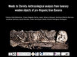 Research paper thumbnail of Woods to Eternity: Anthracological analysis from funerary wooden objects of pre-Hispanic Gran Canaria