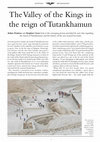 Research paper thumbnail of The Valley of the Kings in the reign of Tutankhamun