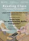 Research paper thumbnail of Reading Class 2018: Charles Taylor “La modernità del la religione”