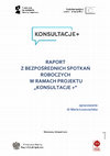 Research paper thumbnail of Maria Łuszczyńska - Konsultacje-plus-Raport-z-konsultacji-prowadzonych-na-bezposrednich-spotkaniach-roboczych.pdf