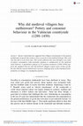 Research paper thumbnail of Why did medieval villagers buy earthenware? Pottery and consumer behaviour in the Valencian countryside (1280–1450). Continuity and Change, 33/1, 2018, pp.1-27