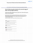 Research paper thumbnail of Use of lubricant gel to shorten the second stage of labor during vaginal delivery