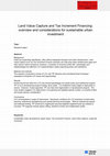 Research paper thumbnail of Land Value Capture and Tax Increment Financing: overview and considerations for sustainable urban investment