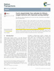 Research paper thumbnail of Co 3 O 4 -based binder-free cathodes for lithium– oxygen batteries with improved cycling stability