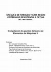 Research paper thumbnail of CÁLCULO DE ÁRBOLES Y EJES SEGÚN CRITERIO DE RESISTENCIA A FATIGA DEL MATERIAL. Compilación de apuntes del curso de Elementos de Máquinas II