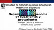 Research paper thumbnail of . Organización del genoma de eucariotes y procariontes