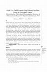 Research paper thumbnail of Ocak 1918 Tarihli Rapora Göre Dobruca'nın İdari, Siyasi ve Demografik Yapısı/ Administrative, Political and Demographic Structure of Dobruca According to the Report Dated January 1918