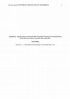 Research paper thumbnail of Hypothesis: Specific pelvic movements after ESsential Technique of Oriental DAnce (ESTODA) can reduce / prevent lower back pain.