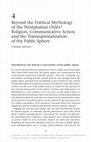 Research paper thumbnail of Religion, Communicative Action, and the Transnationalization of the Public Sphere