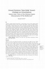 Research paper thumbnail of Osmanlı Devletinin " İslam Birliği " Siyaseti: Ortadoğu'nun Osmanlılaşması / " Islamic Unity " Policy of The Ottoman Empire: Ottomanization Of The Middle East