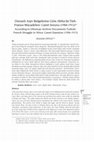 Research paper thumbnail of Osmanlı Arşiv Belgelerine Göre Afrika’da Türk- Fransız Mücadelesi: Canet Sorunu (1906-1912)/ According to Ottoman Archive Documents Turkish- French Struggle in Africa: Canet Question (1906-1912)