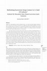 Research paper thumbnail of Rethinking Eurovision Song Contest As A Clash Of Cultures/ Kültürel Bir Mücadele Alanı Olarak Eurovision Şarkı Yarışması