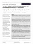 Research paper thumbnail of The role of climate, forest fires and human population size in Holocene vegetation dynamics in Fennoscandia