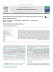 Research paper thumbnail of Development and initial validation of the Role Strain Questionnaire for Junior Athletes (RSQ-JA