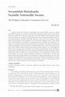 Research paper thumbnail of Sorumluluk Hukukunda Seçimlik Nedensellik Sorunu (The Problem of Alternative Causation in Tort Law)