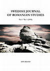 Research paper thumbnail of Swedish Journal of Romanian Studies Vol. 1 No 1 / 2018