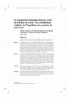 Research paper thumbnail of Le changement climatique dans les cartes de la Route de la Soie. Journal article (proofs)