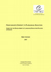 Research paper thumbnail of From linguistic diversity to plurilingual education. Guide for the development of language education policies in Europe.