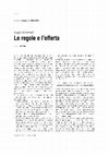 Research paper thumbnail of Le regole e l'offerta