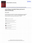 Research paper thumbnail of "From killing to mortality? History and race in Death and Security" (Review of Charlotte Heath-Kelly, Death and Security, Manchester University Press, 2016)