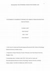 Research paper thumbnail of An investigation of Gelotophobia in individuals with a diagnosis of high-functioning Autism Spectrum Disorder