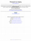 Research paper thumbnail of Normative Aging Study Combat Exposure, Perceived Benefits of Military Service, and Wisdom in Later Life: Findings From the