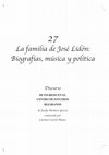 Research paper thumbnail of La Familia Lidón: Biografías, música y política