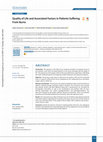 Research paper thumbnail of Quality of Life and Associated Factors in Patients Suffering From Burns