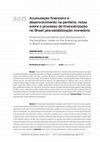 Research paper thumbnail of Acumulação financeira e desenvolvimento na periferia: notas sobre o processo de financeirização no Brasil pós-estabilização monetária