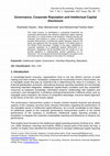 Research paper thumbnail of Governance, Corporate Reputation and Intellectual Capital Disclosure