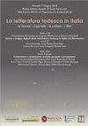 Research paper thumbnail of La letteratura tedesca in Italia: la ricerca-il portale-la collana-i libri (2018)