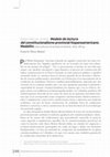 Research paper thumbnail of DANIEL E. FLOREZ MUÑOZ: Botero Bernal, Andrés. Modelo de lectura del constitucionalismo provincial hispanoamericano (Medellín: Sello Editorial Universidad de Medellín, 2010), 395 pp.