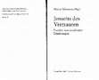 Research paper thumbnail of Sommer, Andreas. 2018. "Geisterglaube, Aufklärung und Wissenschaft – historiographische Skizzen zu einem westlichen Fundamentaltabu." In Jenseits des Vertrauten. Facetten transzendenter Erfahrungen, edited by Heiner Schwenke, 183-216. Freiburg i. Br.: Verlag Karl Alber.