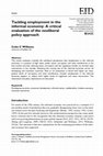 Research paper thumbnail of Tackling employment in the informal economy: A critical evaluation of the neo-liberal policy approach