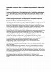 Research paper thumbnail of Matthew Edmunds Nvq L3 support individuals at the end of life