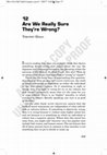 Research paper thumbnail of Are We Really Sure They're Wrong?