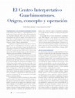 Research paper thumbnail of El Centro Interpretativo Guachimontones. Origen, concepto y operación