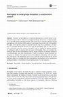 Research paper thumbnail of Heterophily in social groups formation: a social network analysis