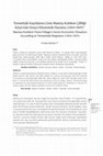 Research paper thumbnail of Temettüât Kayıtlarına Göre Manisa Koldere Çiftliği/ Köyü’nün Sosyo-Ekonomik Durumu (1844-1845)