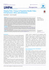 Research paper thumbnail of Shaping Policy Change in Population Health: Policy Entrepreneurs, Ideas, and Institutions