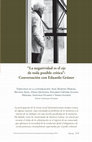 Research paper thumbnail of "La negatividad es el eje de toda posible crítica" : Conversación con Eduardo Grüner