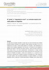 Research paper thumbnail of Ni "grieta" ni " degradación moral " : un contraste empírico del relato político en Argentina