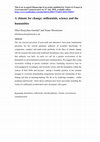 Research paper thumbnail of A Climate for Change: Millennials, Science and the Humanities