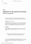 Research paper thumbnail of Salafism or the Quest for Purity (2016)